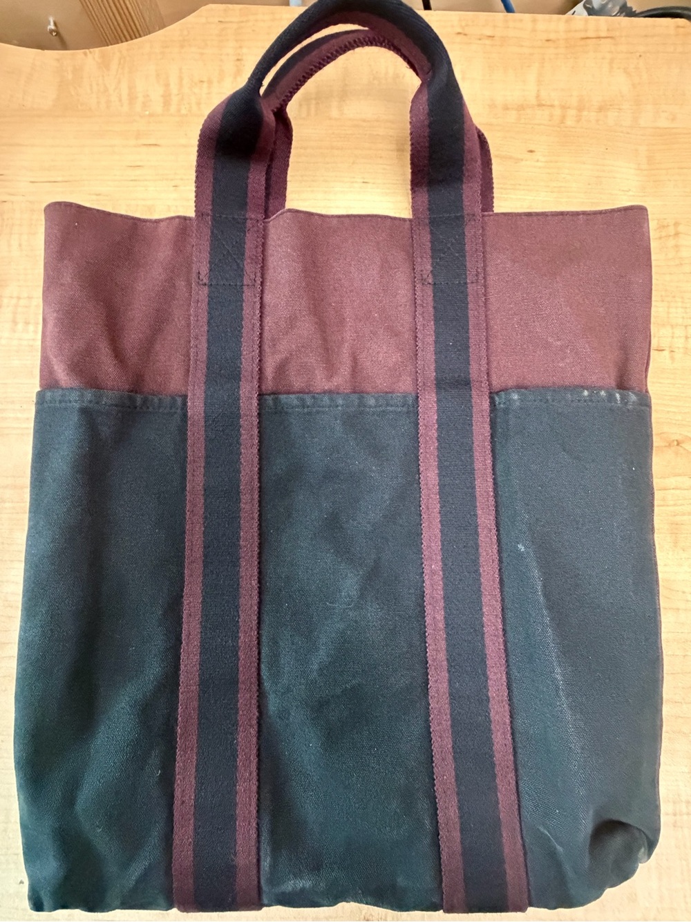 Hermès Fourre Tout Cabas Two-Tone Tote Bag